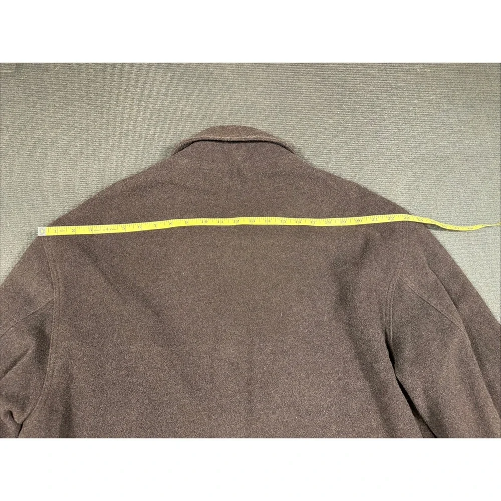Vintage Pronto Uomo Made In Italy Brown Wool Winter Top/Over Coat Jacket XXL